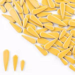 1.1LB 물방울 꽃잎 DIY 공예용 세라믹 모자이크 타일 사진 액자 컵 화분 어항 꽃병 디딤돌 만들기 (진저)