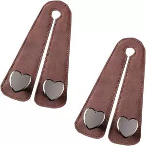 사이퍼페어 2 PCS 자동차 헤드레스트 후크 책가방 핸드백 우산용 다기능 하트 듀얼 튼튼한 하중 지지 장식