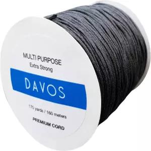 검은색 나일론 꼬임 코드 매우 강한 다용도 실 1.5mm x 175야드 160m 주얼리 제작용 스트링 비딩 샴발라