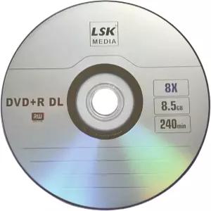 DVD+R DL 더블 레이어 로고 8X 8.5GB 240분 비디오 LSK 미디어 상단 스핀들 50팩 빈 소각 녹화 가능한