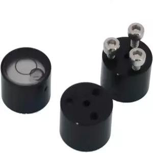 GPS RTK 레벨 센터링 로드 나사 구멍이 있는 탄소 섬유 수평 버블 액세서리(17x11.5mm 블랙 화이트)