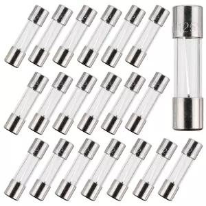BOJACK F0.5AL125V 5x20 mm 0.5A 125V 퓨즈 0.2x0.78 인치 0.5암페어 125볼트 패스트 블로우 유리 20개