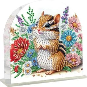DIZAKIM 다이아몬드 페인팅 아크릴 냅킨 홀더 테이블용 보석 아트 모자이크 세트 장식용 액세서리 YH178