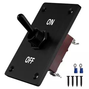 RVBOATPAT 토글 스위치 12V 30A SPST 2핀 12볼트 중장비용 ON/Off 해양용 자동차 보트 RV용 블랙 및 장착