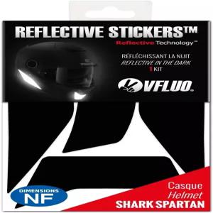 VFluo - 반사 스티커 키트 SHOEI NEOTECIITM 모터사이클 헬멧 승인된 스트라이프 FR 3MTM 기술 높은