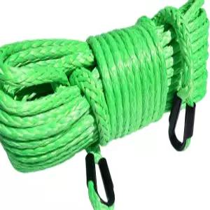 1/2인치 합성 윈치 케이블 UHMWPE 로프 연장 견인 1/2 *150ft 녹색