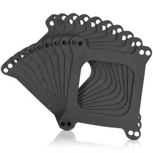 Holley 4150 4160에 맞는 10개 카뷰레터 베이스 개스킷 Square 4 BBL 장착 두께 1/16인치 Edelbrock
