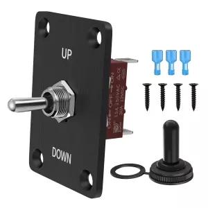 RVMARINEPAT 토글 스위치 방수 래칭 12V 30A DC 3핀 ON/Off/ON SPDT 120V 20A 로커 자동차·해양·보트