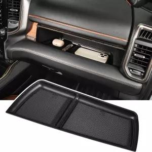 Dodge Ram 1500 2019-2024와 호환 Zaqmru 글러브 박스 정리함 1500·2500·3500용 고무 패드가 포함된