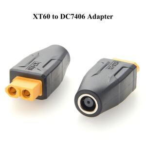 XT60DC7406 어댑터로 변환 암 커넥터DC 7.4 x 0.6mm 커넥터로 휴대용 전원 스테이션 태양광 발전기 FPV용