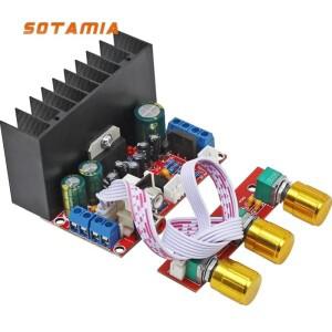 SOTAMIA TDA7377 서브우퍼 증폭기 오디오 NE5532 홈 시어터 Hifi 전력 2.1 채널 미니 소형 앰프 10Wx2+30W