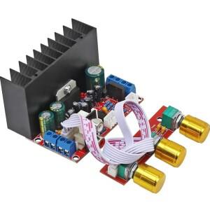 2.1 채널 전원 공급식 서브우퍼 스피커 앰프 보드 TDA7377 단일 소스 DIY 컴퓨터 오디오 모듈