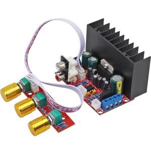 2.1 채널 서브우퍼 스피커 증폭기 보드 TDA7377 단일 전원 DIY 컴퓨터 오디오 수정 모듈