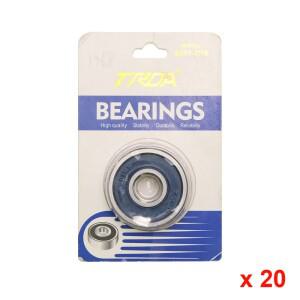 20개 블리스터 팩 6301-2RS 밀봉형 볼 베어링 12x37x12mm 스쿠터 바이크 오토바이 모터 및 기어박스