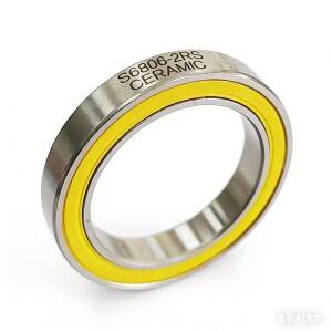 1/5pc BB30 하단 브래킷 베어링 ABEC-3 S S6806-2RS Si3N4 세라믹 볼 SUS440 스테인레스 스틸 이중 밀봉 프
