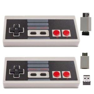 ZAMPAM USB 무선 컨트롤러 게임 컨트롤러 작동하지 2팩 파이와 터보 호환되는 않음 네스와는 기능 WiFi PC 미니 추가 게임패드 OS 라즈베리 4G