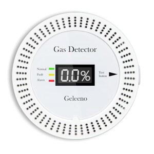 가스 누출 감지기 메탄 천연 LPG 감지용 가정용 110V 모니터링 AC 프로판 케이블 플러그인 LNG 경보기 POWER Geleeno LOGIC 석탄