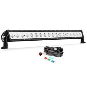 Willpower 로커 스위치 배선이 있는 91 90W 4x4 운전 단일 방수 조명 36인치 스팟 라이트바 범퍼 루프 4cm 플러드 안개등 LED 오프로드 차량