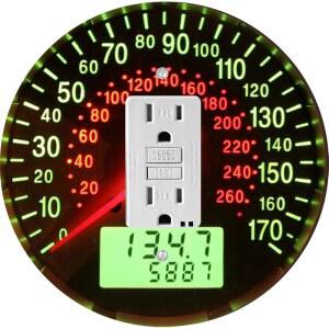 Island Gifting 자동차 속도계 디자인 원형 커버 로커 콘센트 스위치 GFI 장식용 현대적인 전기 플레이트 플레이트 커버