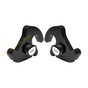 F19A 퀵 릴리스 오토바이 오토바이 등받이 분리 가능한 잠금 래치 키트 CNC-Rotary Sissy Bar Luggage Rack