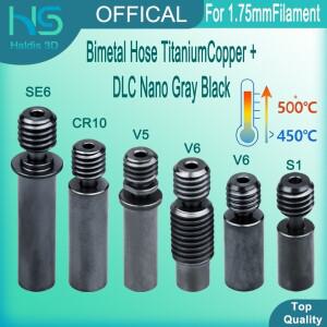 Ender3 S1CR-6 SECR10V6V5 부드러운 티타늄 구리 목구멍 3D 프린터 부품용 DLC 나노 코팅 바이메탈 열 브레