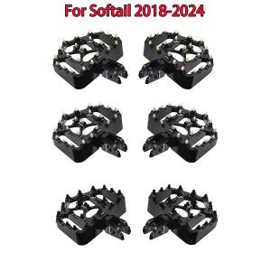 오토바이 플로어보드 폭동 발 페그 발받침 페달 할리 소프테일 2018-2024 스트리트 밥 브레이크 아웃 로우