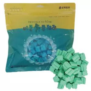 플로우마켓 버블솝플레이 (비누찰흙) 향기 지퍼락 500G (초록) 비누클레이