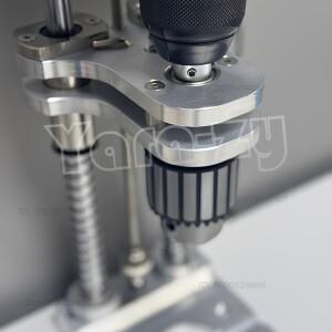 전기 드릴 수직 브래킷 25cm 광축 척 1-10mm 핸드 알루미늄 프로파일 지지대