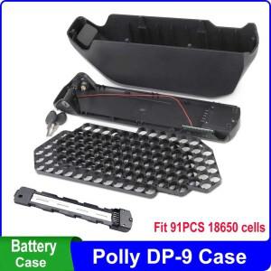 POLLY DP-9 배터리 케이스 36V 48V 52V 빈 상자 맞는 91PCS 18650 셀 eBike 용 니켈 스트립 BMS DIY 10S9P