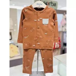 [압소바](마산점)[압소바 26년FW 임신출산백일돌선물]다이노 슬림내의(AB2651AN38BR)브라운
