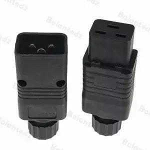 IEC 320 C19 C20 16A 250V AC 플러그 여성 남성 DIY wirable 나사 PDU APC UPS 컴퓨터 서버 4000W
