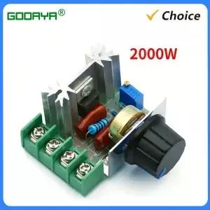 새로운 LED 모듈 조광기 스위치 220V 전압 조정기 2000W 속도 컨트롤러 SCR 정류기 온도 조절기 램프