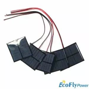 1개 4V 5V 5.5V 태양광 패널 1W 1.6W 150mA 전선 미니 시스템 DIY 배터리 휴대폰 충전기용
