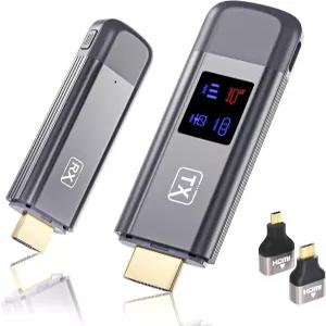 PC/카메라/HDTV/TV 박스용 무선 HDMI 송수신기 100개기능 플러그 앤 플레이 와이파이/앱/블루투스 미지원