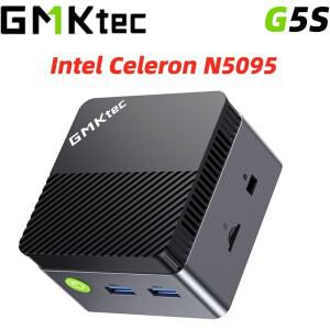 GMKtec G5S 미니 소형 PC 인텔 셀러론 N5095 LPDDR4 8GB M.2 2242 SSD WIFI5 BT5 RJ45 사무용 마이크로 컴