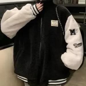여성 야구점퍼 포근한 양털 도톰한 아우터 꾸안꾸 데일리 뽀글이 후리스 자켓