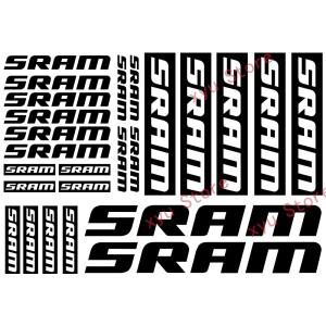 SRAM 비닐 데칼 스티커 시트 자전거 프레임 사이클 Mtb와 호환되는 자동차