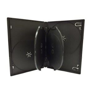 투명 슬리브가 있는 프로고 프리미엄 14mm 표준 사이즈 6디스크 DVD 케이스 - 블루레이 디스크, DVD 및 CD를 위한 공간 절약형 저장 솔루션(10개)