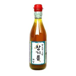 해달 참기름 350ml 1병 벌크 에어셀포장통들깨 고소한 들기름붓 고소한참깨