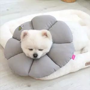 패리스독 꿀잠카라 그레이M강아지넥 고양이 깔대기 목보호대 깔때기 반려견 반려 수술 미용