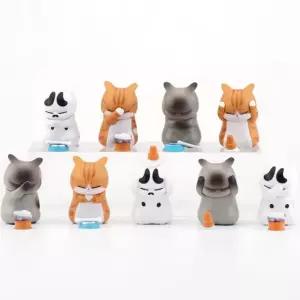 고민 고양이 9종 홈데코 인테리어 소품 동물 피규어 인테리어 고양이 귀여운 장식 동물 소품 일본 피규어