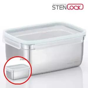 헤이지 C0811 스텐락 퓨어 직사각밀폐용기 9호 3400ML 스탠찬기통 스텐용기 밀폐스텐용기