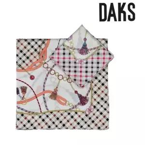 [백화점 홈쇼핑 정품] DAKS 면 실크 쁘띠 스카프 DYI2501