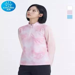 웨스트우드 여성 쿨링 클라우드 프린트 긴팔 집티_WO2WCTS330