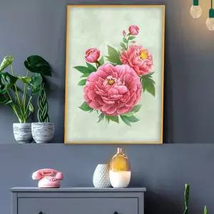 목단그림액자 풍수그림 돈들어오는 꽃그림 A2gdAL13 목단 목단그림