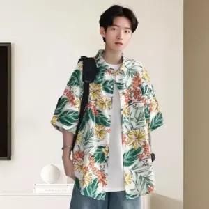 하와이안 남성 바캉스셔츠 휴양지룩 셔츠남방 반팔남방