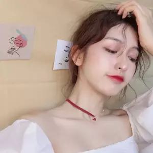 체인 여자목걸이 가죽 초커목걸이 절반 여자초커목걸이 여자 PM1000-2