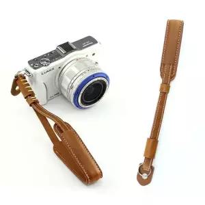 줄 스트랩 가죽 브라운 장비 카메라 손목 촬영 그립 핸드 목걸이 끈 DSLR
