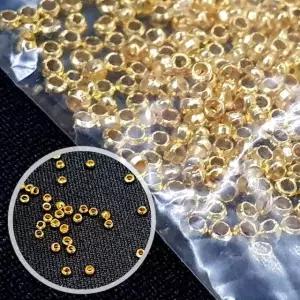 재료 비드 삼안 고정 볼 골드 부자재 팔찌 누름 팁 공예 비즈 2.5mm