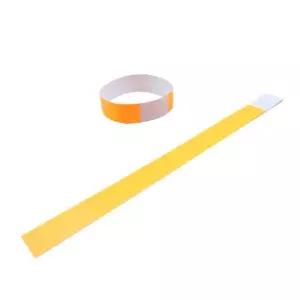 일회용팔찌 오렌지 일회용밴드 팔찌 일회용 종이팔찌 1세트 컬러 10pcs